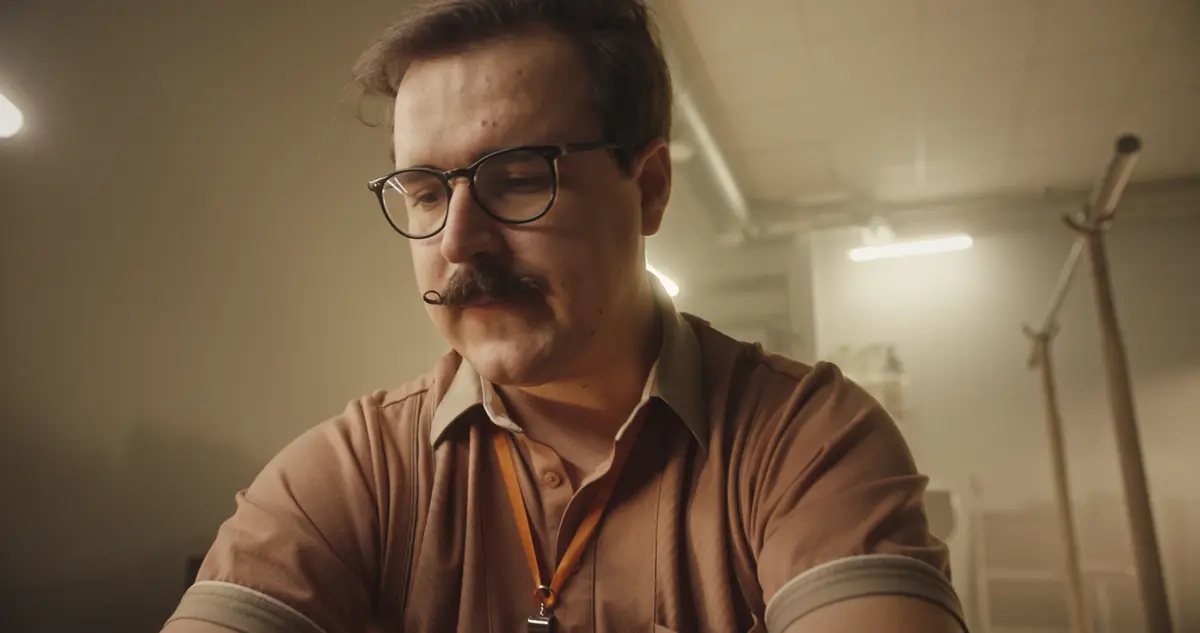 Older man with glasses looking pensive